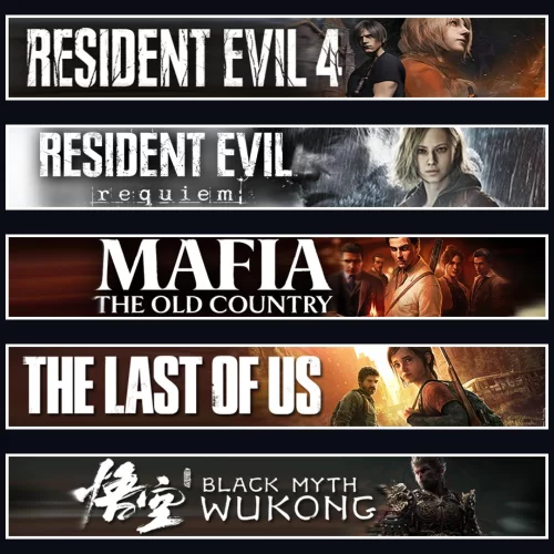  Evil 4 +Evil 9 +Mafia +TLOU1 +Wukong